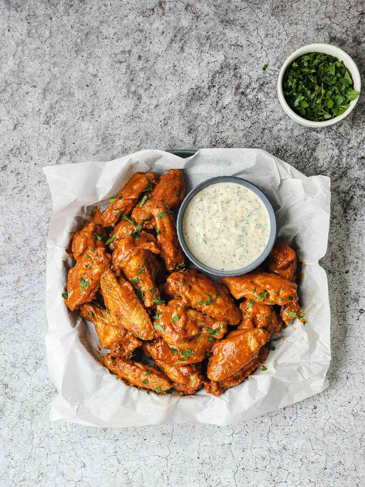 Butter Chicken Hot Wings with Yogurt Raita