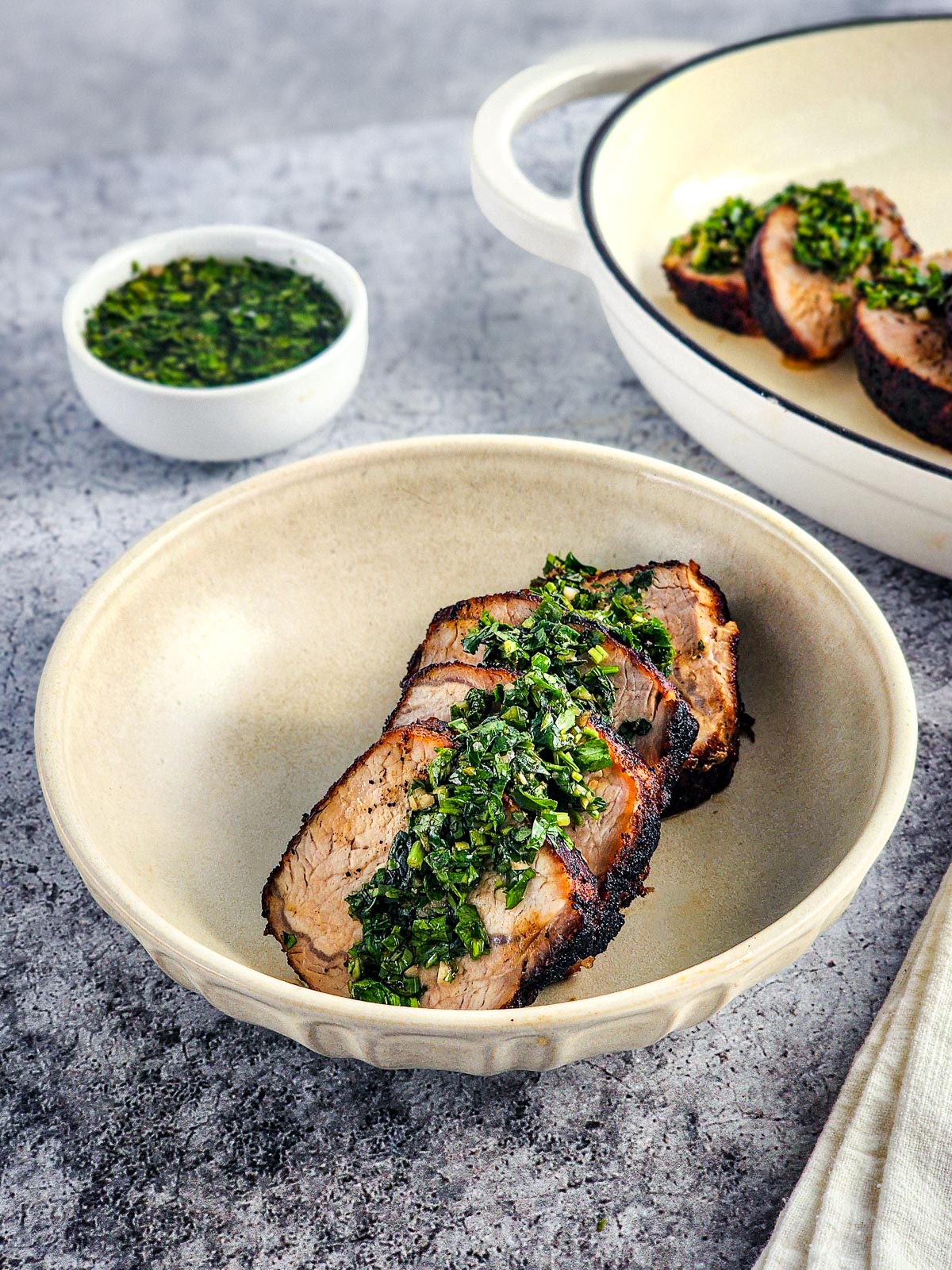 Coffee Rubbed Pork Tenderloin with Chimichurri Sauce The Kitchen Coalition