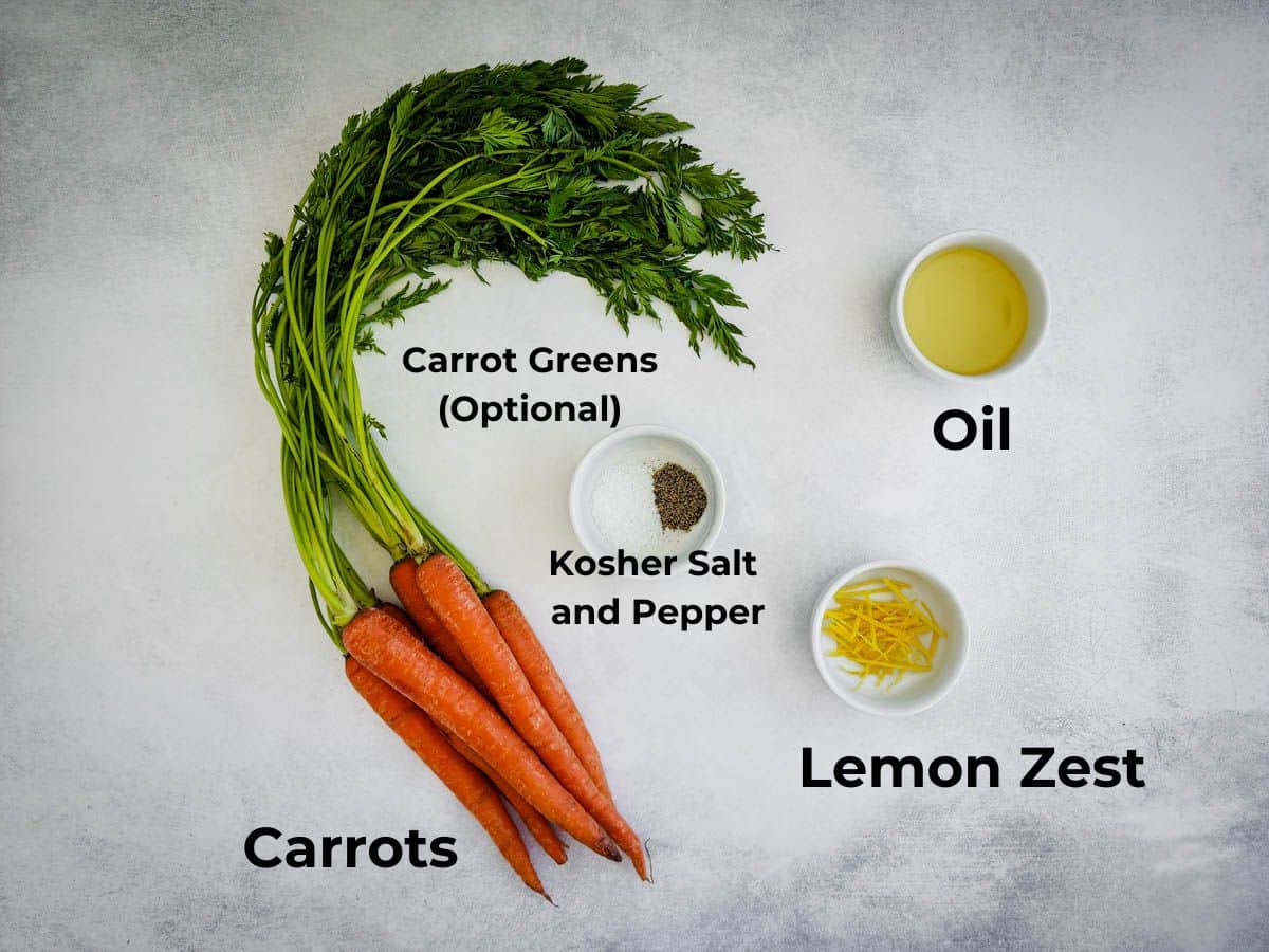 Roasted Carrot Ingredients