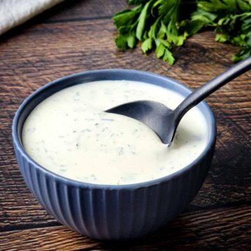 Bowl of buttermilk ranch dressing