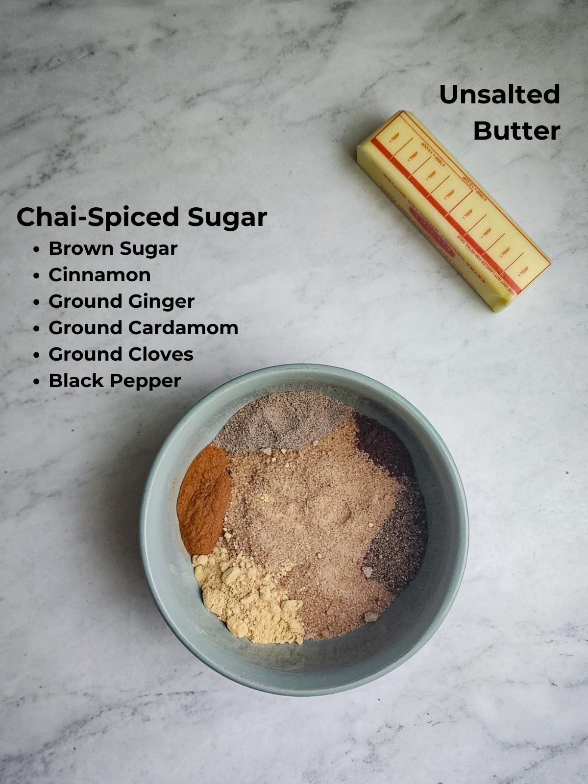 Chai-spiced cinnamon roll filling ingredients