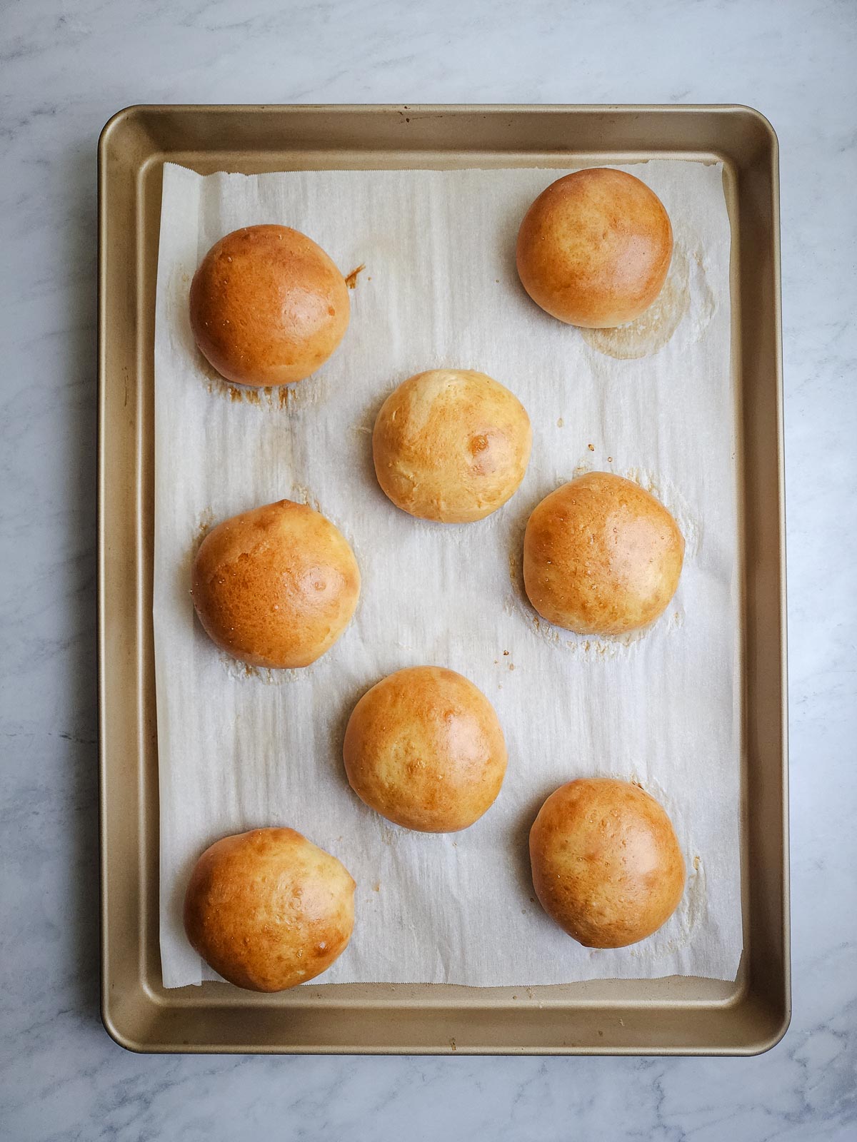 Ultimate Homemade Hamburger Buns Step 11: Bake for 15 to 18 minutes until golden brown.