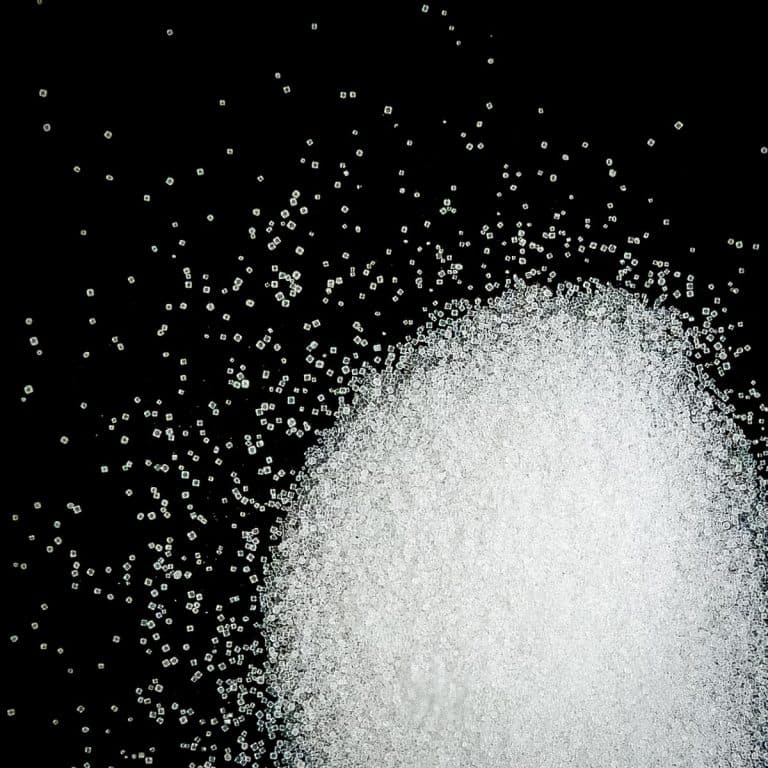 Close-up of table salt.
